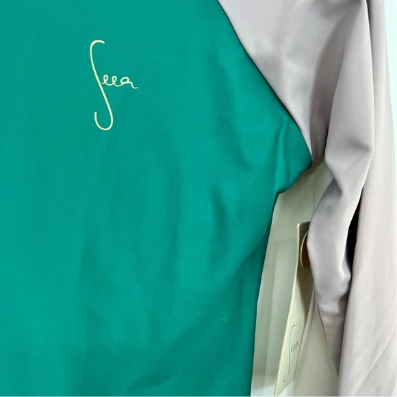 NWT Seea Doheny Rashguard Forest Green Shirt Top Swim Surf Long Sleeve Small - Picture 4 of 8
